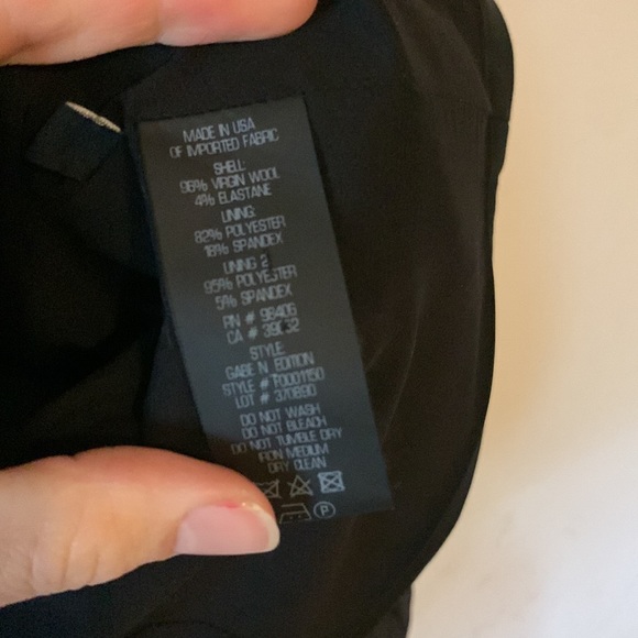 NWOT Theory Gabe N Edition Blazer Wool Suit Jacket in Black Single Button - Picture 7 of 8